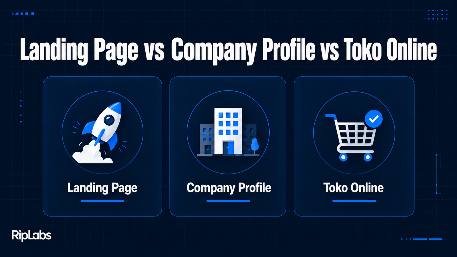 Perbedaan Landing Page, Company Profile, dan Toko Online