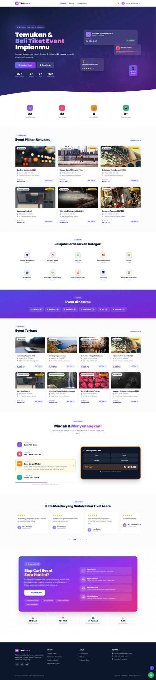 Web Pemesanan Tiket Acara Online
