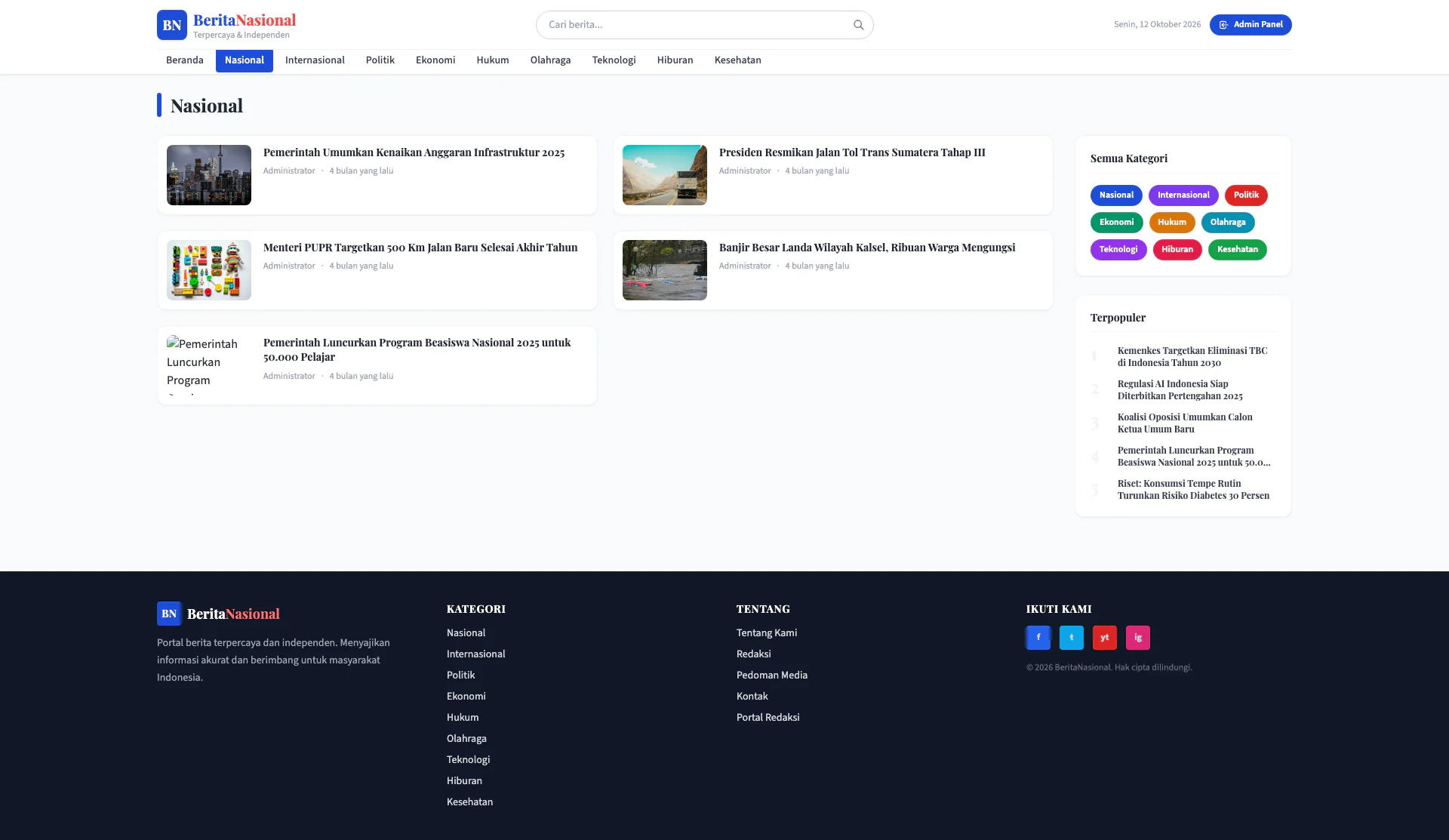 Gallery Web Berita Nasional Online