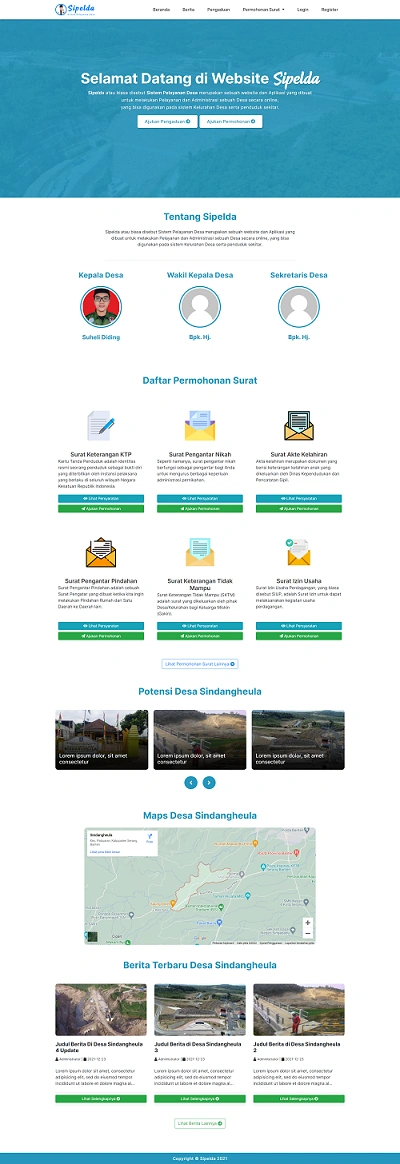 Web Sistem Pelayanan Desa (SIPELDA)