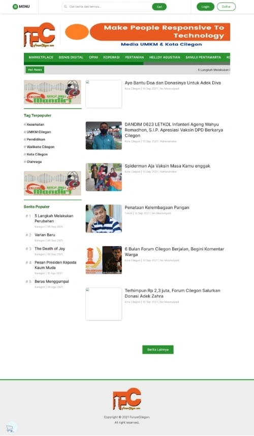 Web Media Forum Cilegon