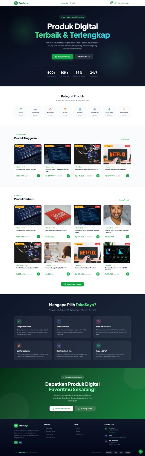 Web Toko Online Produk Digital