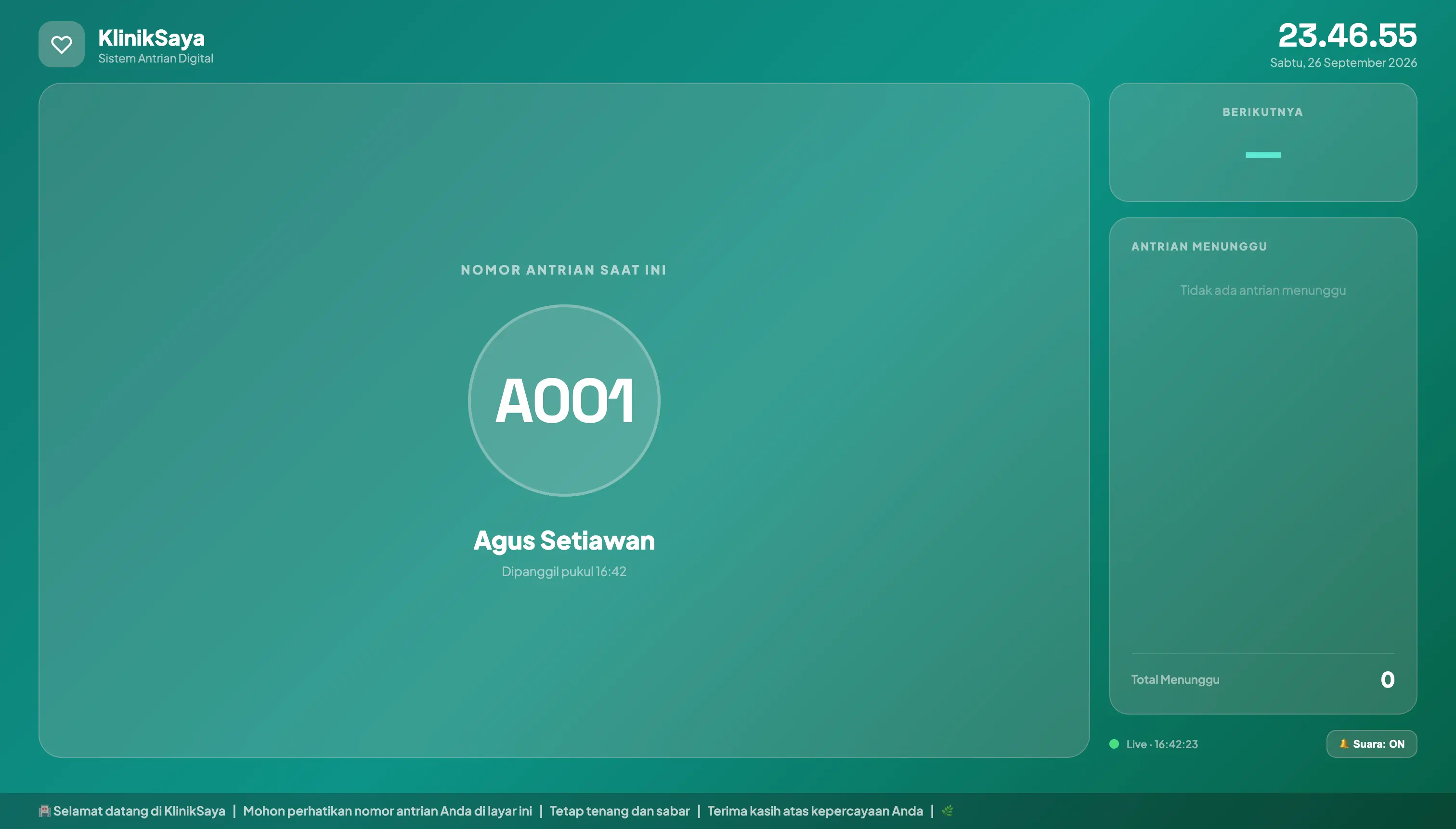 Gallery Web Antrian Klinik Digital