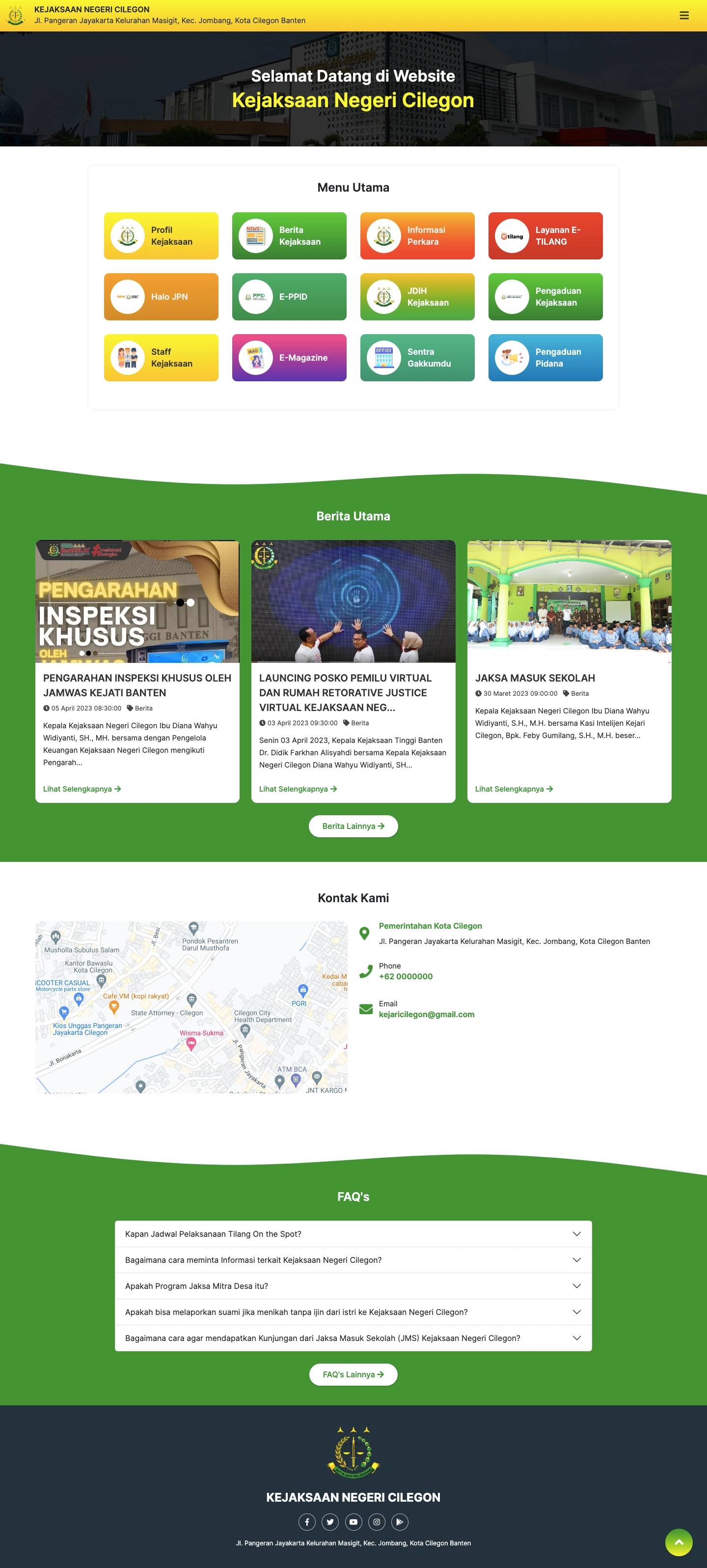 Web Profil Kejaksaan Negeri Kota Cilegon