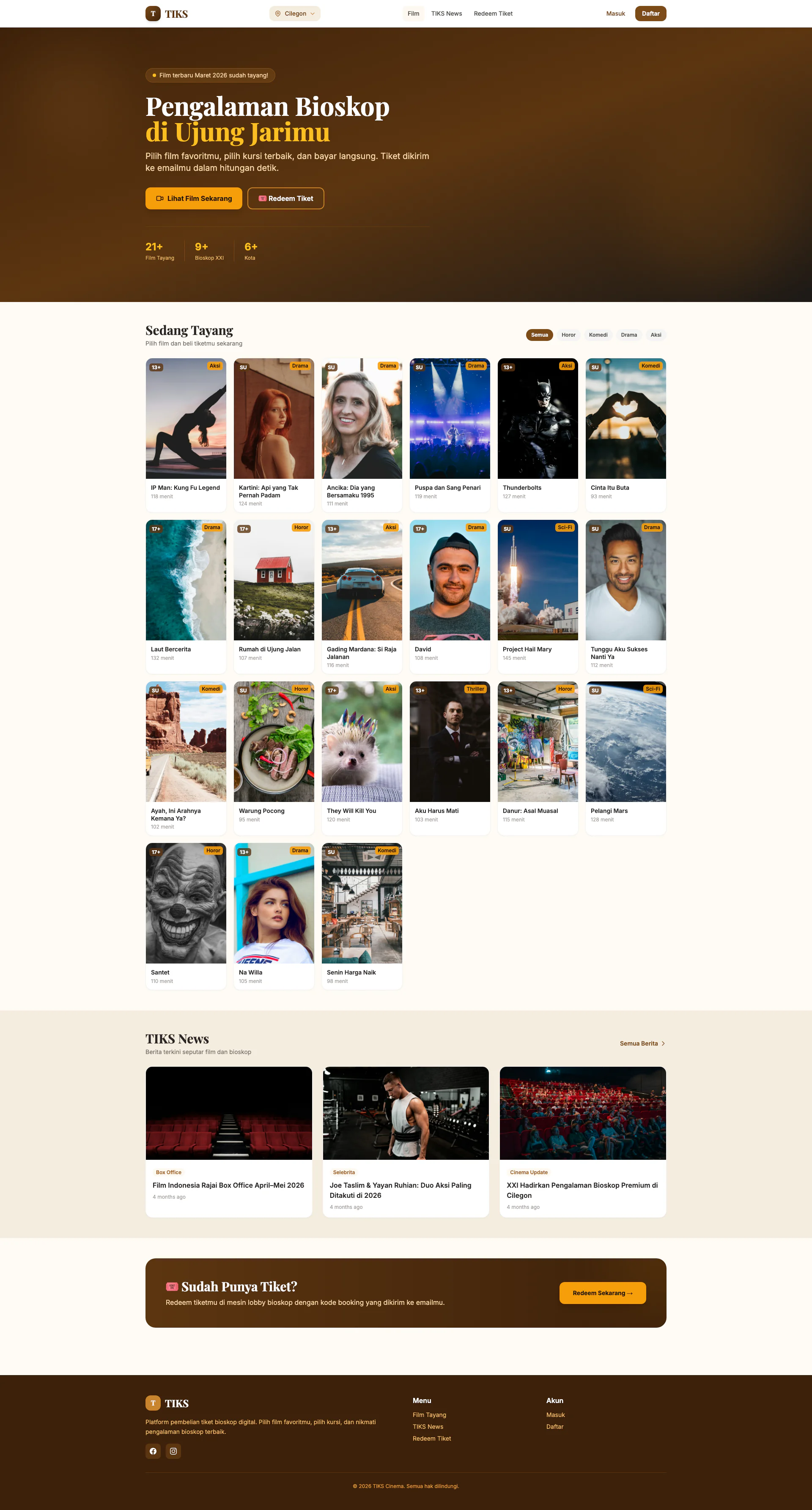 Web Beli Tiket Bioskop Online