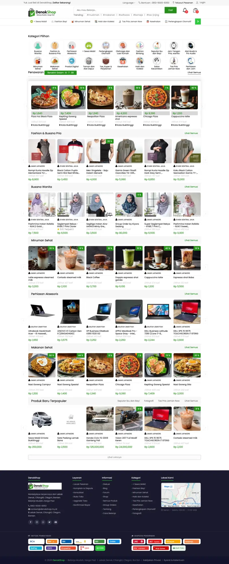 Gallery Web Marketplace Denok Shop