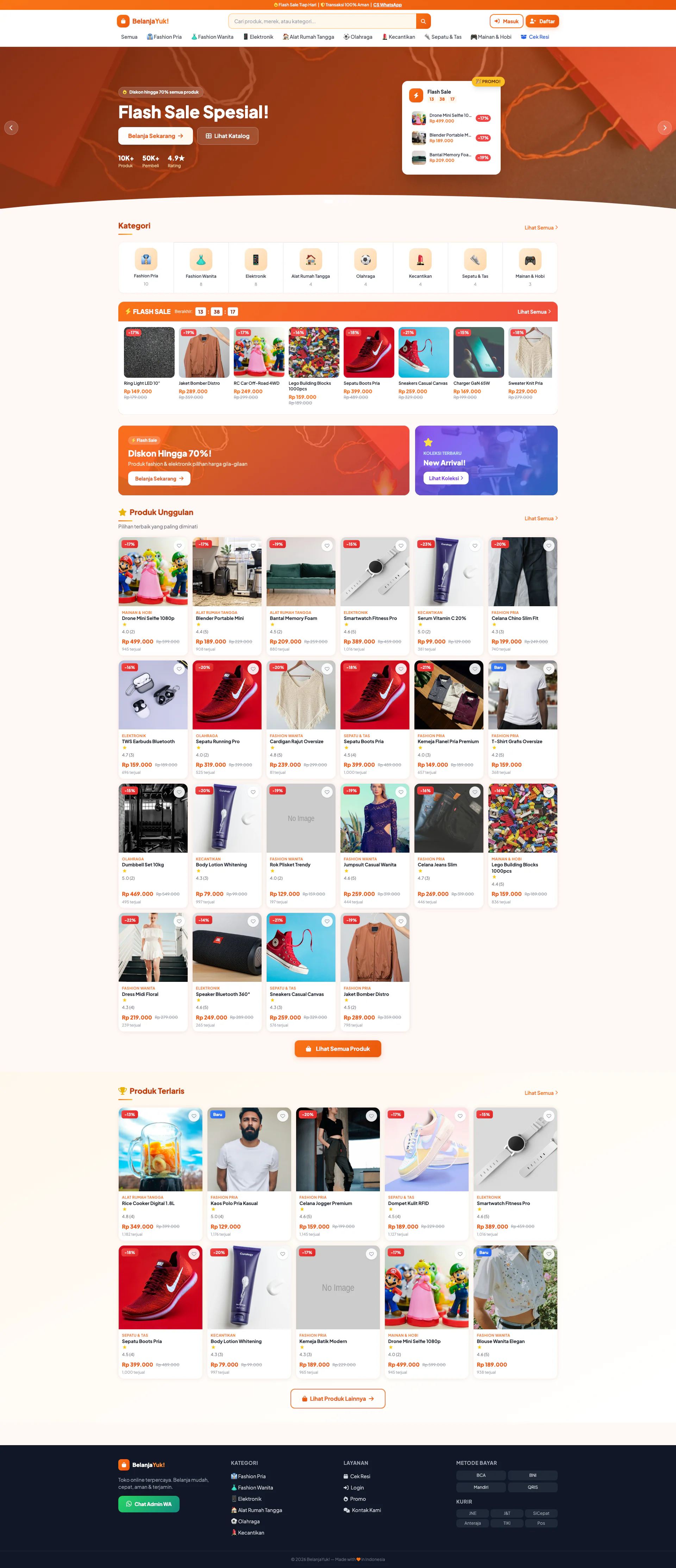 Gallery Web Marketplace & Kurir