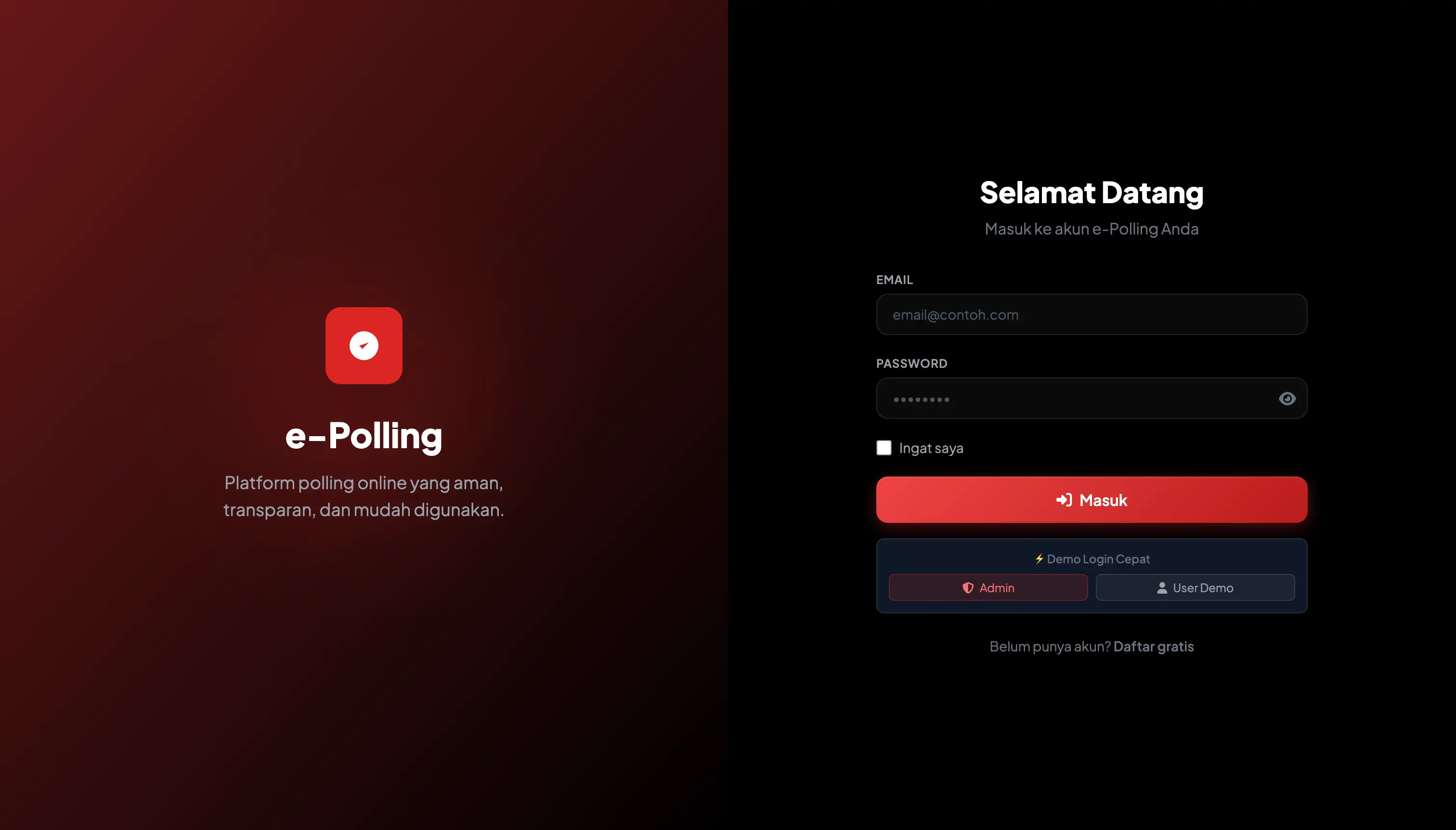 Gallery Web e-Polling Online